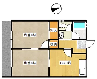 谷口アパート【1階】の間取り
