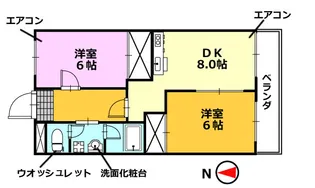 サニーライフ西崎【2階】の間取り