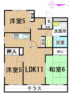 第10山崎マンション【3階】の間取り