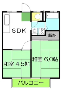 北川ハイツI【2階】の間取り