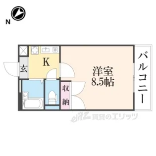 レオパレス東草津【2階】の間取り