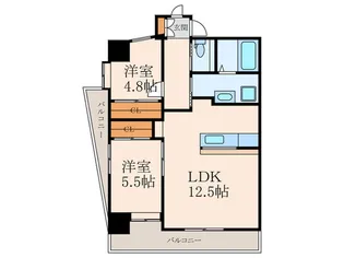 福岡県北九州市小倉南区富士見2【マンション】の間取り