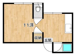 コーポさかよし【1階】の間取り