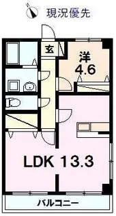 プランドールI【2階】の間取り