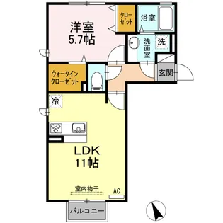 マリースプリング B棟【2階】の間取り