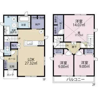 静岡県浜松市中央区上島7【一戸建】の間取り