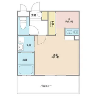 リファレンス中央町【13階】の間取り
