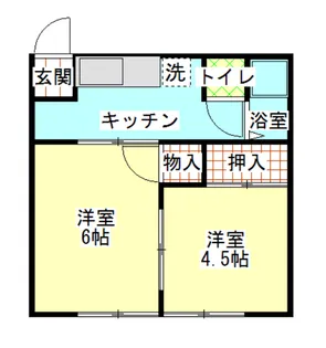 コーポ森下【1階】の間取り
