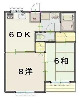 高知県高知市東久万【マンション】の間取り