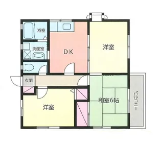 ウインディア森野C【2階】の間取り