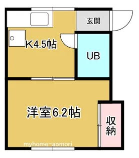 壱番館B【2階】の間取り
