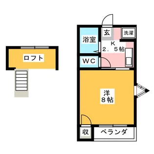 マロード・北谷【2階】の間取り