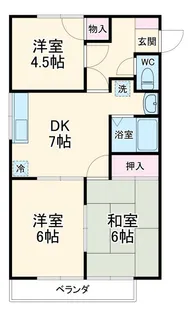 ビラ デ リリオ A【2階】の間取り