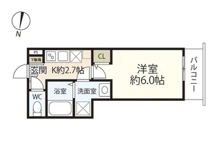 GREENHILL HATSUKAICHI【1階】の間取り