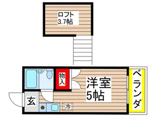 カーサフロール船橋A【1階】の間取り