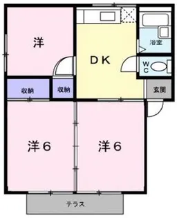 シティハイツたかはし【1階】の間取り