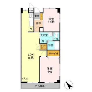 シャインクロコ【1階】の間取り