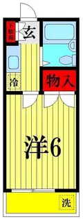 コーポラスフジ【2階】の間取り