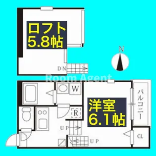 ユグドラシル高畑【1階】の間取り