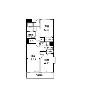 ラ・フィネ【2階】の間取り