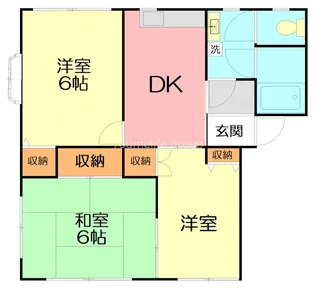 ラージガーデンD【1階】の間取り