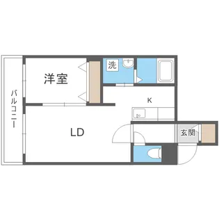 北海道札幌市中央区南六条西13【マンション】の間取り
