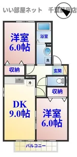 2DKの間取り画像