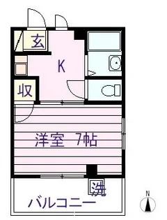 サンハイム中島【3階】の間取り