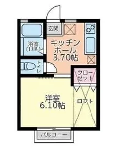 エール本八幡【1階】の間取り