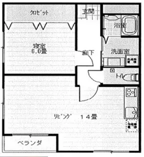 大阪府大阪市東住吉区中野4【マンション】の間取り