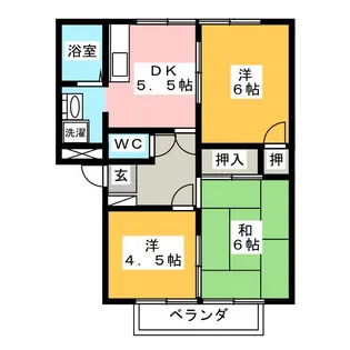 スリーゼi A【2階】の間取り