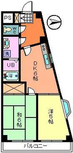 サンロード中浦和II【2階】の間取り