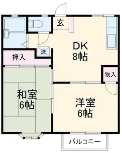 ボンドストリート2【2階】の間取り