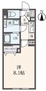 1Kの間取り画像