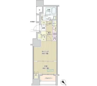 アネーロ銀座【9階】の間取り