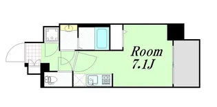 ファーストフィオーレ大阪ウエストウェルビング【2階】の間取り