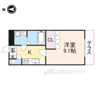 オーベルジュ・オオミ【2階】の間取り