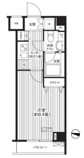 グランハイツ東中野【1階】の間取り
