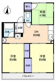 シティハイム椎の木【2階】の間取り