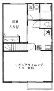 神奈川県小田原市荻窪【アパート】の間取り