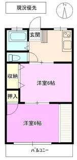 シティーハイムワカツキ【1階】の間取り