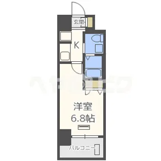 大阪府大阪市北区長柄東3【マンション】の間取り