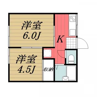 千葉県佐倉市大崎台1【アパート】の間取り
