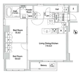 代官山BLESS 代官山ブレス【6階】の間取り
