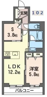 フレグラント オリーブ【1階】の間取り