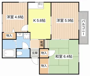 MAISON LUNA【2階】の間取り