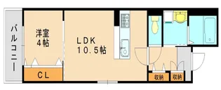 プレステージ千代県庁口【3階】の間取り