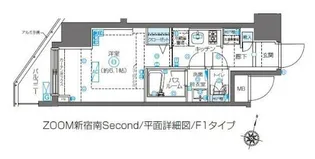 ZOOM新宿南Second【11階】の間取り