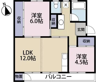 フレクション新富士【3階】の間取り