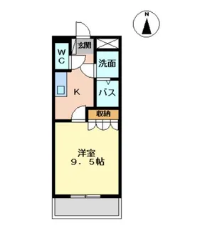 グランディール青崎【2階】の間取り